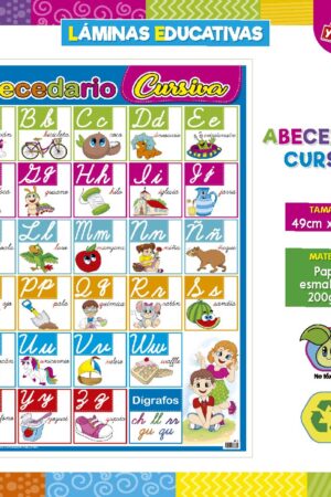 LÁMINAS ABECEDARIO CURSIVA