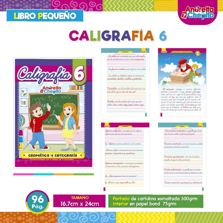 LIBRO P. CALIGRAFIA 6
