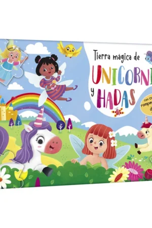 Tierra Mágica de Unicornios y Hadas – Libro Rompecabezas