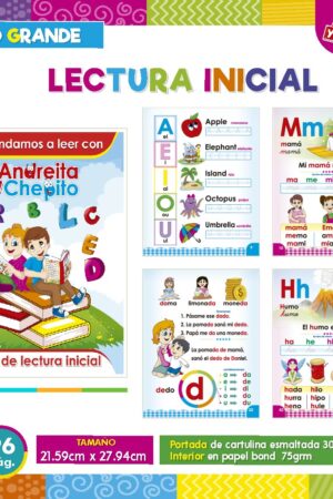 LIBRO G. APRENDAMOS A LEER CON ANDREITA Y CHEPITO