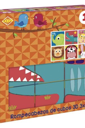 ROMPECABEZAS DE CUBOS 3D NARANJA