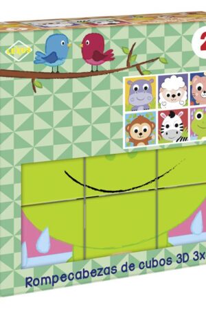 ROMPECABEZAS DE CUBOS 3D VERDE