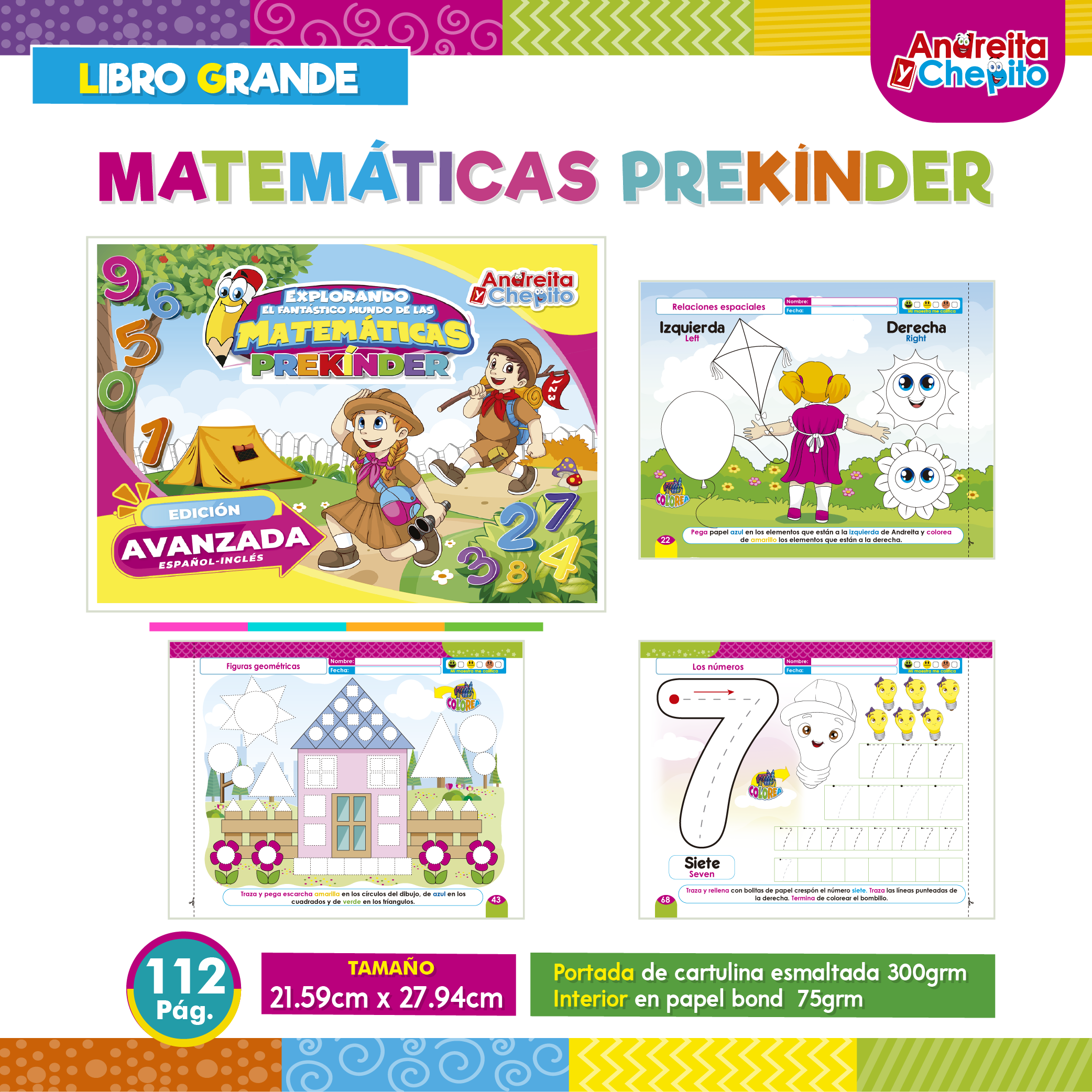 ANDREITA Y CHEPITO. MATEMATICAS PRE-KINDER