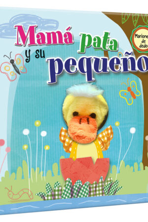 Mamá Pata y su Pequeño – Títere de Dedo