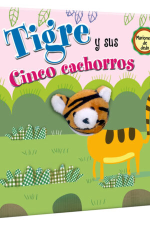 Tigre y sus Cinco Cachorros – Títere de Dedo