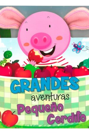 Libro Pequeño Cerdito - orejas de peluche