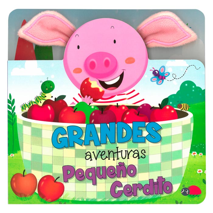 Libro Pequeño Cerdito - orejas de peluche