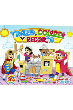 LIBRO G. TRAZO, COLOREO Y RECORTO 4+