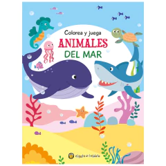 COLOREA Y JUEGA-ANIMALES DEL MAR