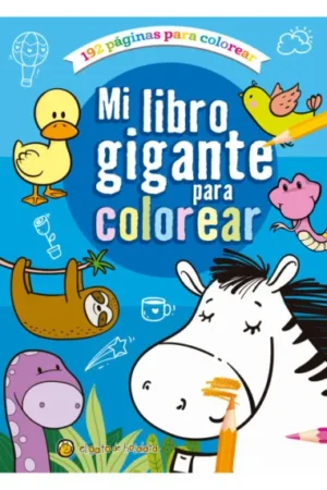 LIBRO GIGANTE PARA COLOREAR: AZUL