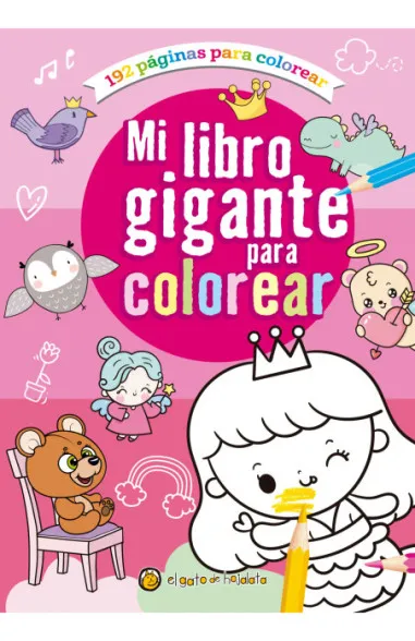 LIBRO GIGANTE PARA COLOREAR: ROSA