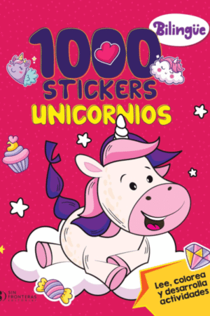 1000 STICKERS UNICORNIOS
