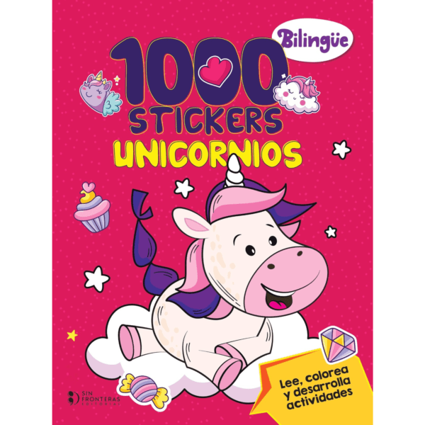 1000 STICKERS UNICORNIOS