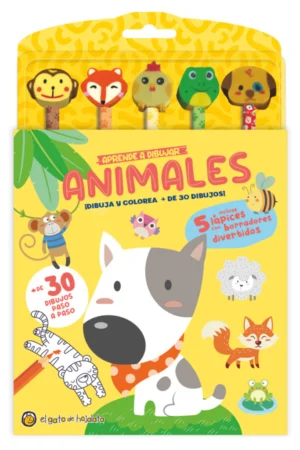 LAPICES Y GOMITAS: APRENDE A DIBUJAR ANIMALES