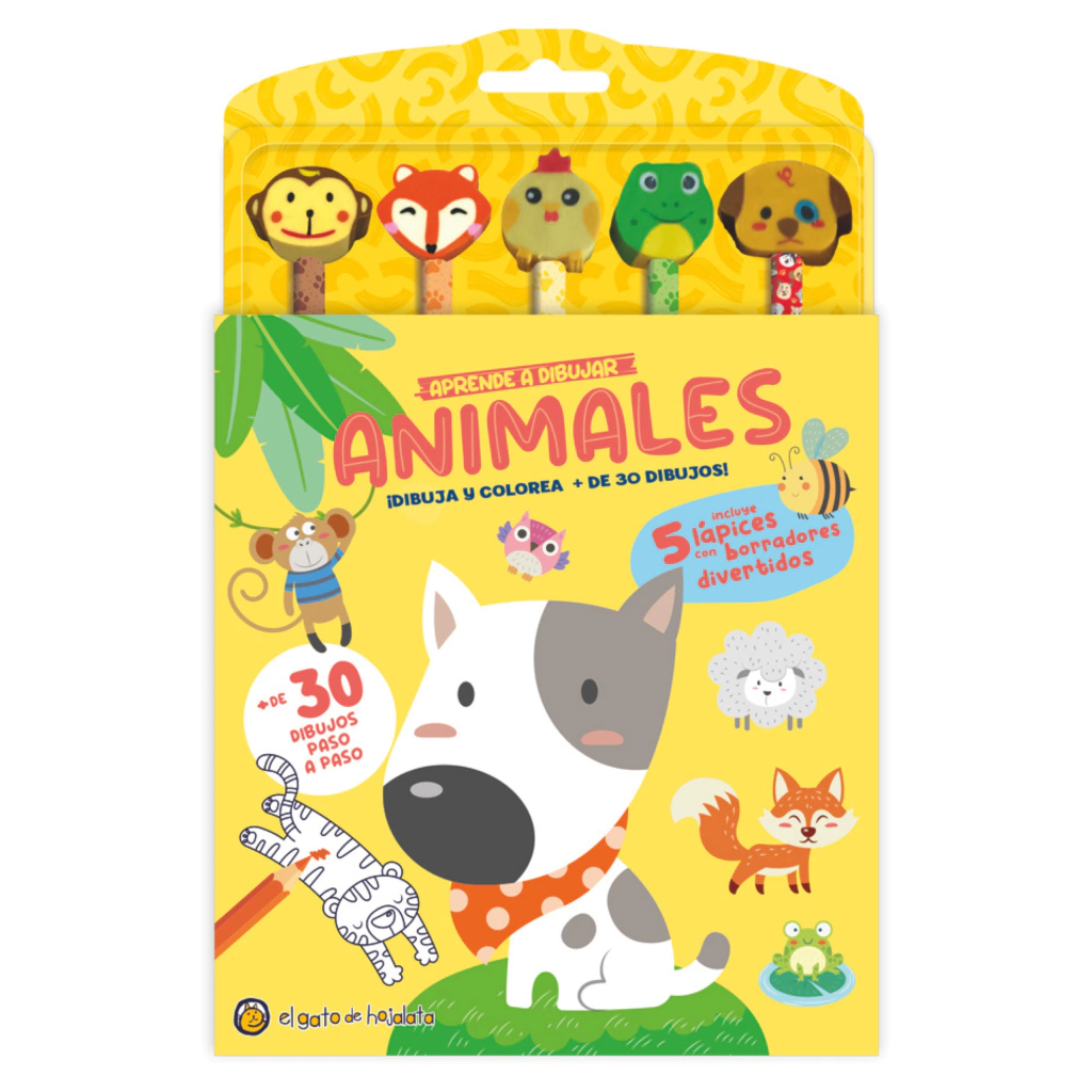 LAPICES Y GOMITAS: APRENDE A DIBUJAR ANIMALES