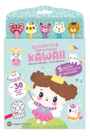 LAPICES Y GOMITAS: APRENDE A DIBUJAR PERSONAJES KAWAII