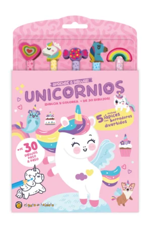 LAPICES Y GOMITAS: APRENDE A DIBUJAR UNICORNIOS