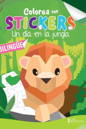 COLOREA CON STICKERS UN DIA EN LA JUNGLA